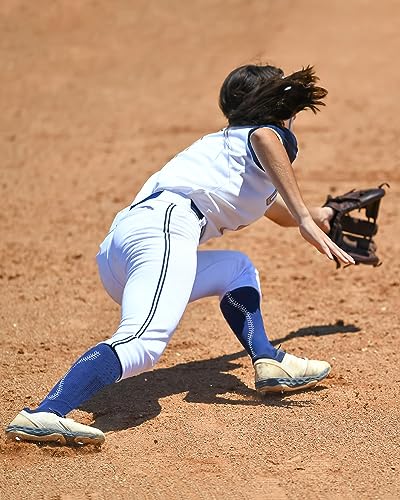 Youper Softball Socks w/Stitches for Youth Girls & Adult Women (2 Pairs)3