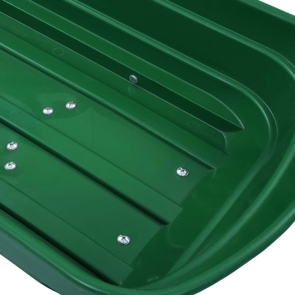 vidaXL Carrito de Mano basculante para jardín 300 kg 75 L Verde