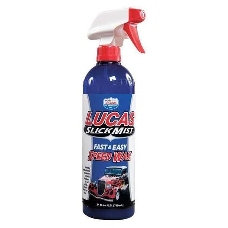 Cera automotiva em spray Lucas Oil Slick Mist Speed Wax para polimento e brilho da pintura 710 mL, kit com 6 frascos