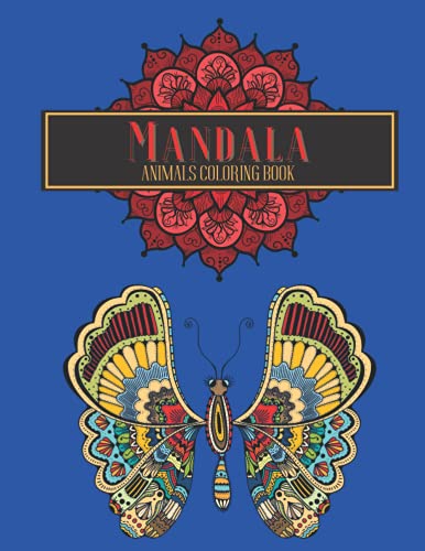 Mandala Animals Coloring Book: Stress Relieving Activity for Kids, Teens, Adults and Seniors; Elephants, Lion, Monkey, Deer, Fish, Dolphin and Many More; Gift image 2