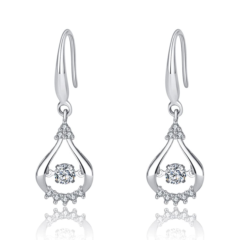 Shining Diva Fashion Stylish Silver Plated Crystal Earrings for Women (11932er) (B0BWTYG73L) Amazon Price History, Amazon Price Tracker