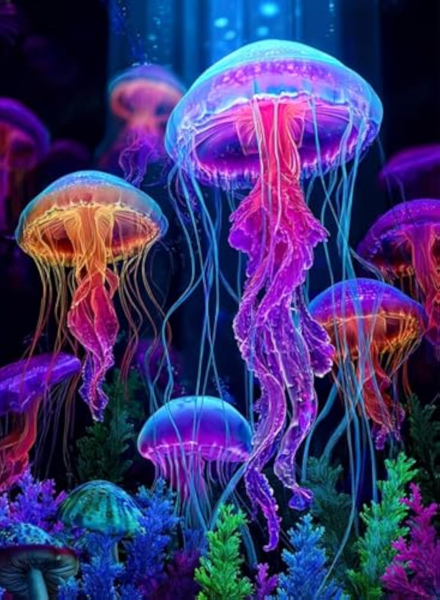 Diamond Art Kits for Adults, Jellyfish Wall Decor