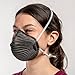 Moldex® M4601 N95 AirWave® M Series Disposable Particulate Respirator Mask with SmartStrap®, NIOSH Approved, Black, Pack of 10, Size Small