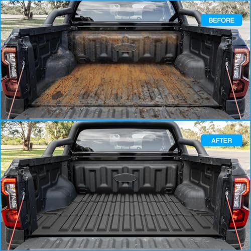 Nilight Truck Bed Mat Compatible with 2019-2023 Ford Ranger Short Bed 5 FT Accessories, Heavy-Duty TPE Thicken Edge, Non-Slip 4 x 4 Lariat 2.3L USA Version, All Weather Protection Pickup Liner, 1-Pack by Nilight - Image 3