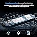 Plyisty Highperformance Optane Memory Modul 16 GB PCIE NVME M.2 2280 Festplattenbeschleuniger, Smart -Speicher für Schnellere PC -tägliche Aufgaben, Unterstützt NVME Arbeit und Design (16GB)