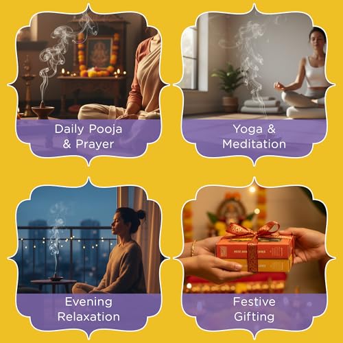 Image of HelpUsGreen Natural Dhoop Cones Eucalyptus and Nagchampa (80 Cones Pack of 2)|Charcoal Free Organic Incense Cones|Low Smoke Long Lasting Incense for Pooja Meditation Aromatheraphy|Free Ceramic Holder