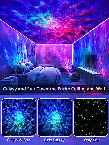 Star Projector,15 Colors Galaxy Projector Star Light Projector For Bedroom,15 White Noise Galaxy Lights For Bedroom,Bluetooth Speaker Galaxy Light Projector,Remote Night Light Projector 3.0 Upgraded #TOP2