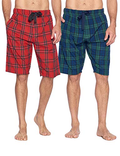 Ashford & Brooks 79318-WJSET Mens Woven 2 Pack Sleep Shorts Jam cover
