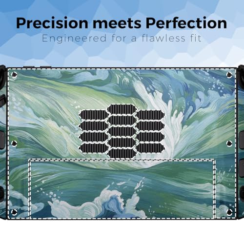 Gaming Skin Compatible with Lenovo Legion Go 2 (2025) - Cyclone Wave - Premium 3M Vinyl Protective Wrap Decal Cover - Easy to Apply | Crafted in the USA by MightySkins by Vision Signs & Graphics - Used condition - Image 4