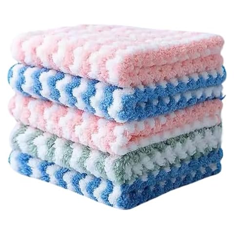 ARBEITERS 10pk Multicolor Microfibre Cleaning Towels Cover