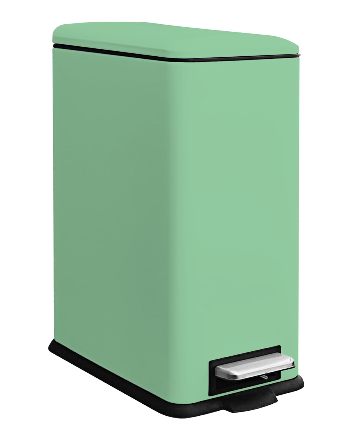 JM ·YIPENG Kitchen Bin, 30L Pedal Bin with Soft Close Lid,30L Slim Bins with Removable Inner Bucket, Stainless Steel Bins for Kitchen,Bathroom,Bedroom,and Office,Green — image 1