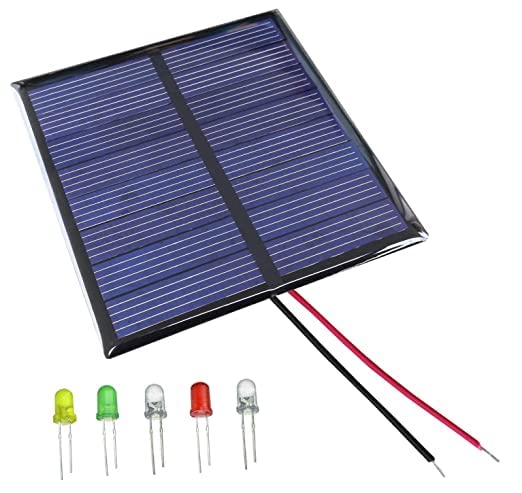 S P 3-6v Solar Educational Plate(70x70mm) with 5 LEDs- Multi Color (B0BN5G3T35) Amazon Price History, Amazon Price Tracker