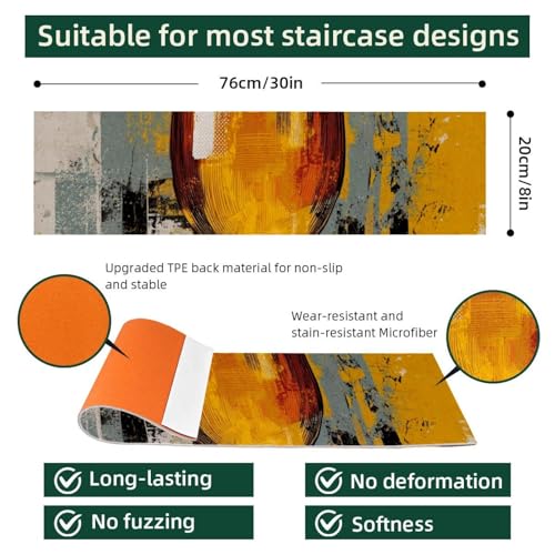 Tapis de marche escalier antidérapant pour maison sûre et calme