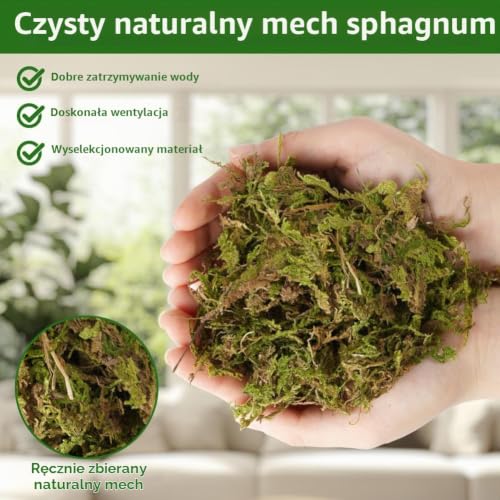 ãOFFCUP 150 g premium mchu torfowcowego do terrarium, naturalny mech terrarium, cegła do gadów, torfowca, do storczyków, roślin mięsożernych, sukulentów, kwiatów ogrodowychÓ
