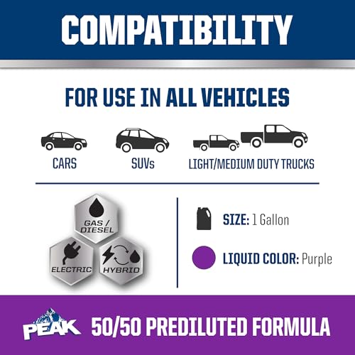 PEAK OET Extended Life Purple Antifreeze/Coolant for North American Vehicles, 1 Gal. (50/50) - Image 3