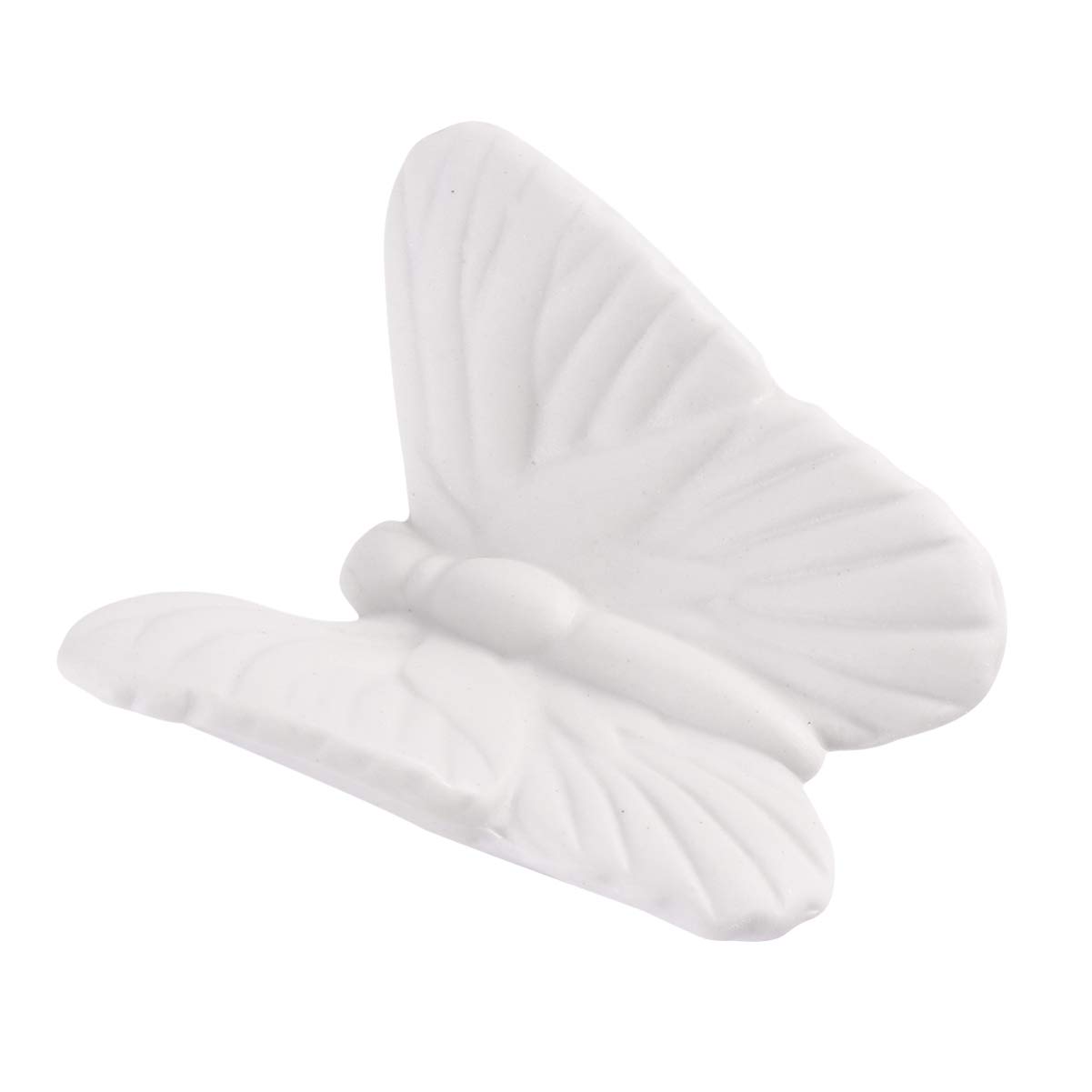 FoOhy Decorazione Da Parete In Ceramica Bianca A Forma Di Farfalla, Da Appendere Al Bagno, Soggiorno, Giardino (6 Pezzi - 9