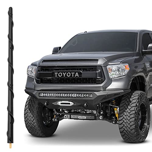 13 Inch Short Antenna for Toyota Tundra 2000-2021 Tacoma FJ Crusier 1995-2015, Antenna Tundra Tacoma, Spiral Flexible Rubber Toyota Car Truck Accessories