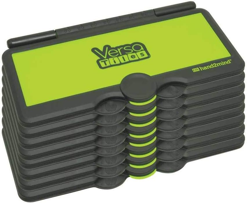 hand2mind VersaTiles Answer Case - Limited Edition Black (Pack of 8)