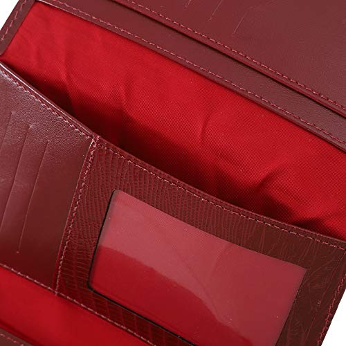 Carteira Feminina Couro Legítimo Mariart Porta CNH, Notas e Cartões 560 (Vermelho)