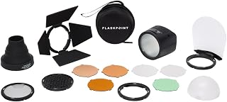 Flashpoint eVOLV 200 Round Flash Head with Accessory Kit (Replacement for Godox H200R & AK-R1)
