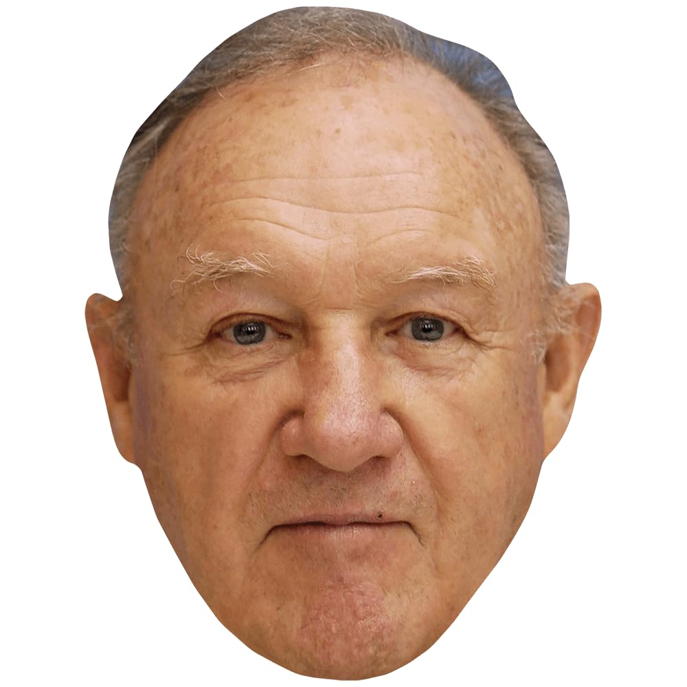 Eugene Hackman (Stoic) Celebrity Mask, Flat Card Face, Fancy Dress Mask