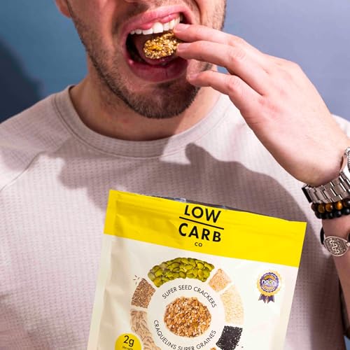 Image of The Low Carb Co High Protein Seed Crackers, Fennel & Black Cumin, 4-Pack
