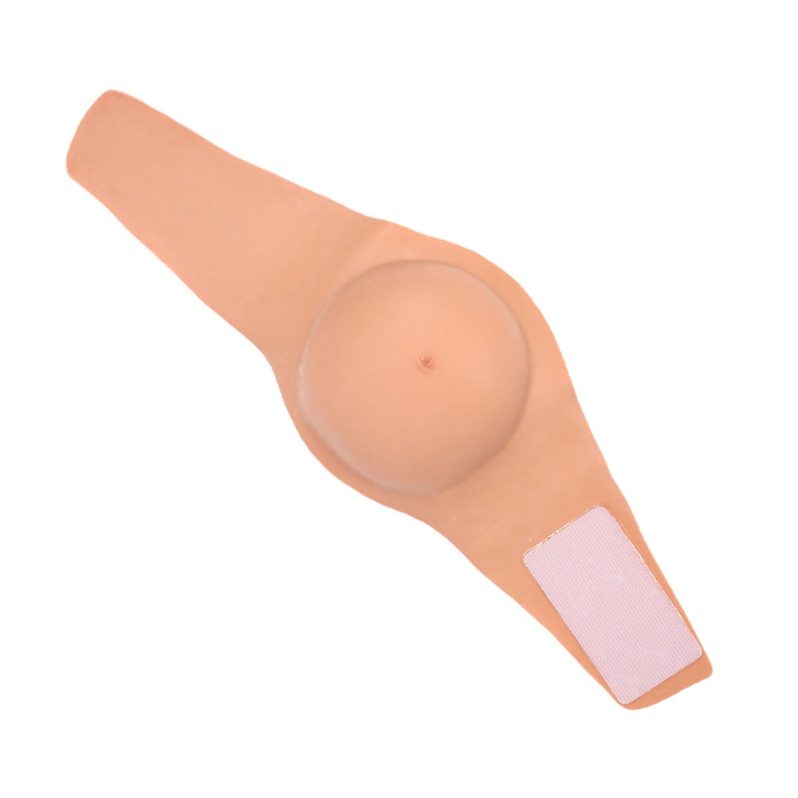 TIKATARER Barriga de Silicona para Embarazadas, Barriga de bebé Ligera y Ajustable, Artificial con Cierre Táctil, Ideal para Fiestas de Disfraces, Actuaciones y Fotografía (YELLOW) — view 4