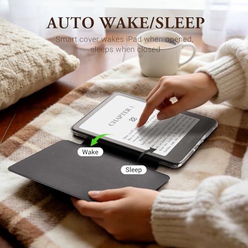 Image of CoBak Detachable Magnetic Case for Kindle Paperwhite (6.8 inch 11th Generation 2021 Released) - Ultra Slim Transparent Clear TPU Back Shell Protective Cover with Auto Wake /Sleep Feature