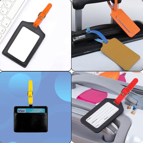 Image of 10-Pack Luggage Straps - Adjustable 7.59 Inch (19.3cm) Replacement Belts with Metal Buckle, 10 Colors for Luggage Tags, Pass Holders, Watch Bands & Travel Accessories