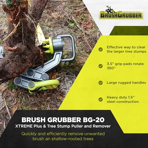 Brush Grubber BG-20 Xtreme Plus, Tree and Stump Remover, Black - Thumbnail 7