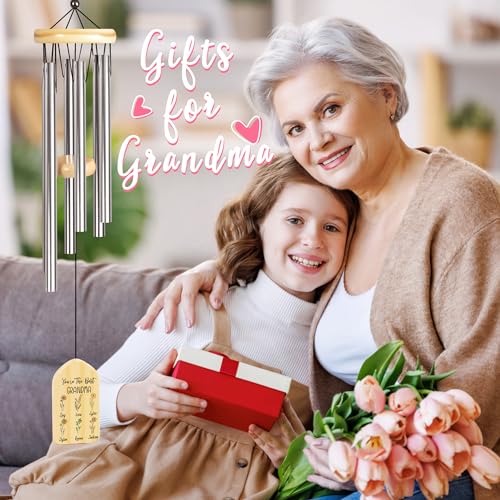 You are The Best Grandma Wind Chimes, Jocidea Grandma Gift, Mothers Day Personalized Gifts, Mimi Gifts, Nana Gift, Gigi Gifts, Granny Gifts, Grandkids Gift for Grandma, Grandma Birth Flower Gift