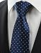 KissTies Ties for Men Tie Neckties Dark Blue Dots Formal Business Necktie