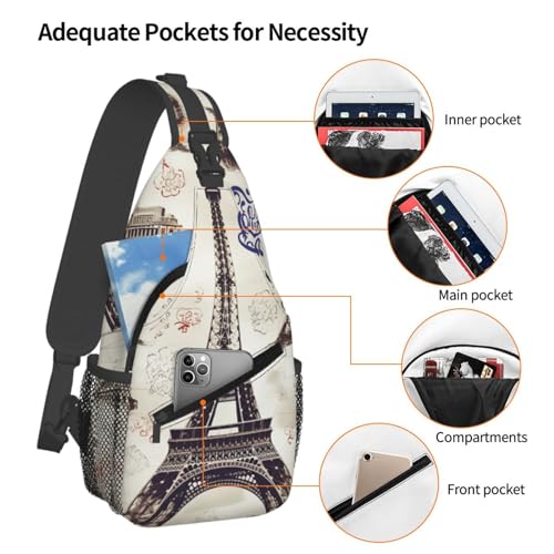 Mochila tipo sling negra para uso urbano y viajes miniatura 3