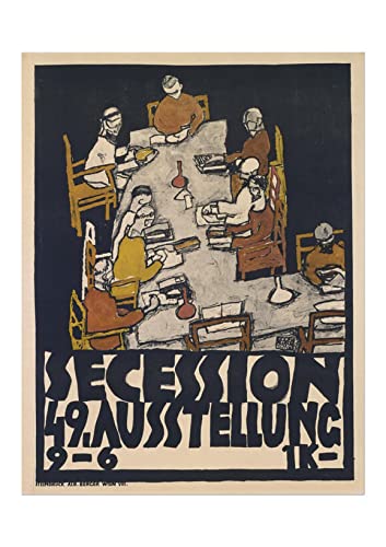 Affiche encadrée Egon Schiele Secession 49 - Art moyen mat
