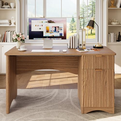 Bestier 47-inch Office Desk with Storage and Shelves