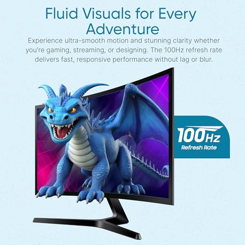 Image of Samsung S36GD 27 inch Curved Monitor - LCD FHD, 16:9, 1920x1080, HDMI, VGA, VESA, Eye Saver & Flicker-Free Tech - Boomph's Comprehensive Ultimate Performance Cloth Solution for Your Workspace