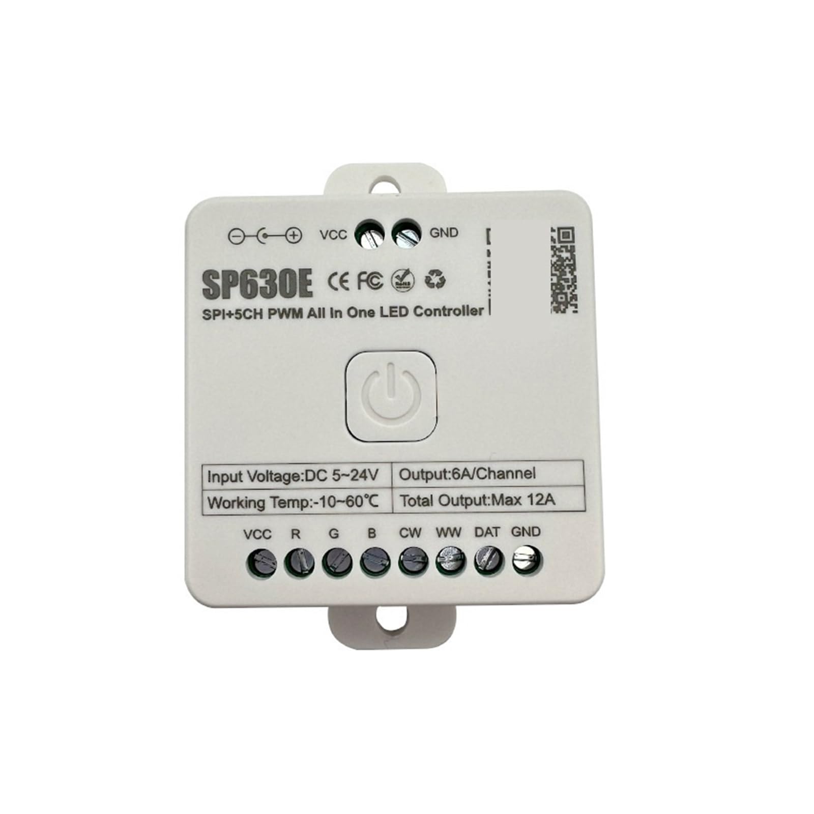 Controlador SP630E Music Symphony 5 en 1 PWM y SPI LED