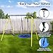 Children's Swing, 2-seat Swing, Outdoor Toy Facility, Metal Swing Frame with Flying Saucer, with Safety Belt, Outdoor Playground, Outdoor Play Equipment