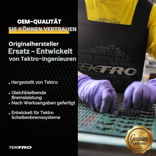 Tektro,E10.11,Unisex – AA8Erwachsene Bremsbelag-2033160000Bremsbelag, rear, grün, OneSize – Ansicht 2