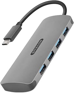 Sitecom CN-393 USB-C Hub 4 Porte, da USB-C Maschio a 4 Porte USB 3.0, Hub in Alluminio