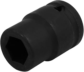 Aexit 3/4-inch Square Hand Operated Tools Drive CR-MO 19mm 6 Point Hex Impact Socket Black Model:41as231qo582
