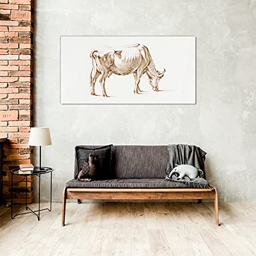 Tableau en verre vache pour masquer un mur vide avec style - 4