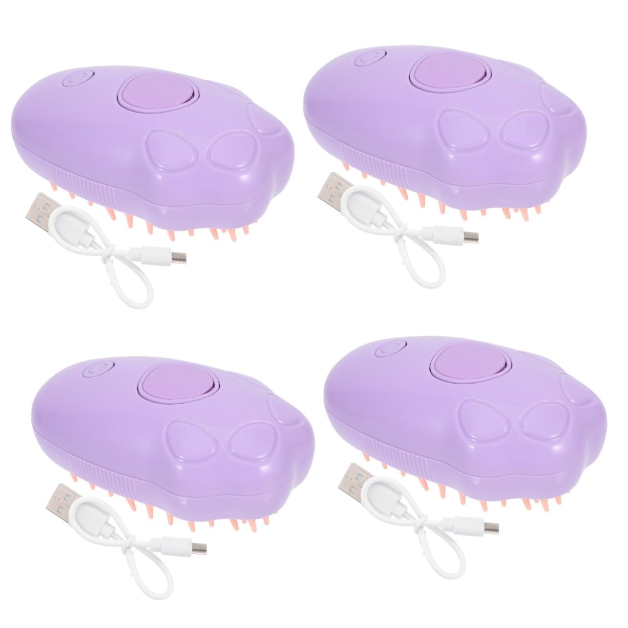 Supvox 4stücke Elektrische Katzen-dampfbürste Selbstreinigend Für Katzen Und Hundepflege Massagestift Für Haustiere Ergonomisches Design Entspannende Badebürste