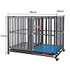 SMONTER Stackable Dog Crates with Divider-Heavy Duty Dog Kennels and Crates for Small Medium and Large Dogs