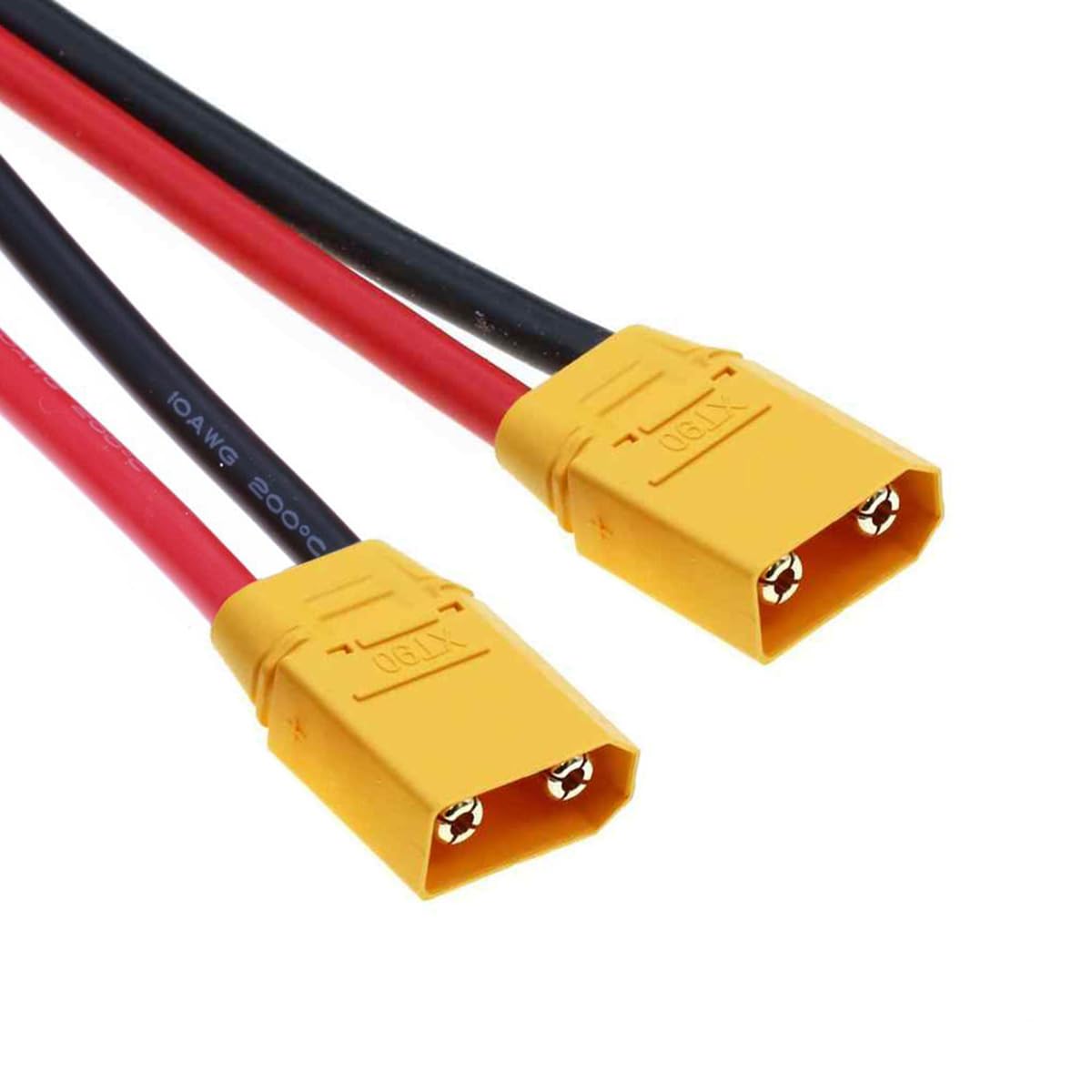 CY XT90 Male to Male 10AWG Extension Cable Connector for RC Battery Portable Power Station Solar Panel