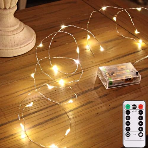 Lucine Led Decorative a Batteria,10M 100 LED Filo Luci Natale...
