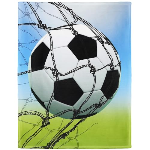 60' X 80' Football Blanket Comfort Warmth Soft Plush Throw for Couch Soccer Network
