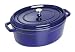 Produktbild STAUB Gusseisen Bräter/Cocotte, Oval 33 cm, 6,7 L, Aromaregen Funktion, Für alle Herdarten geeignet, Dunkelblau
