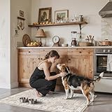 Washable 2x4 Entryway Area Rugs: Vintage Water Resistant Kitchen Rug Non-Slip...