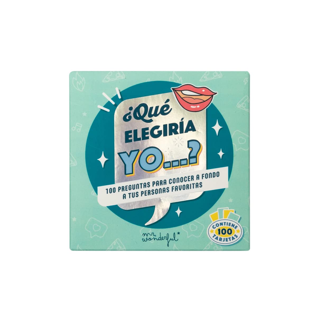 Mr. Wonderful Card Game, 250 g paper, Multicoloured, Estándar